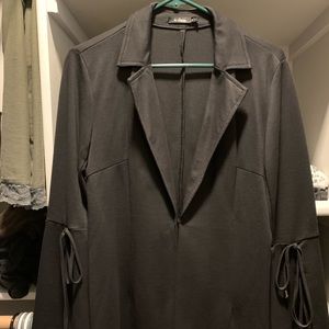 Women’s Black Blazer w/ flaring sleeves & tassels